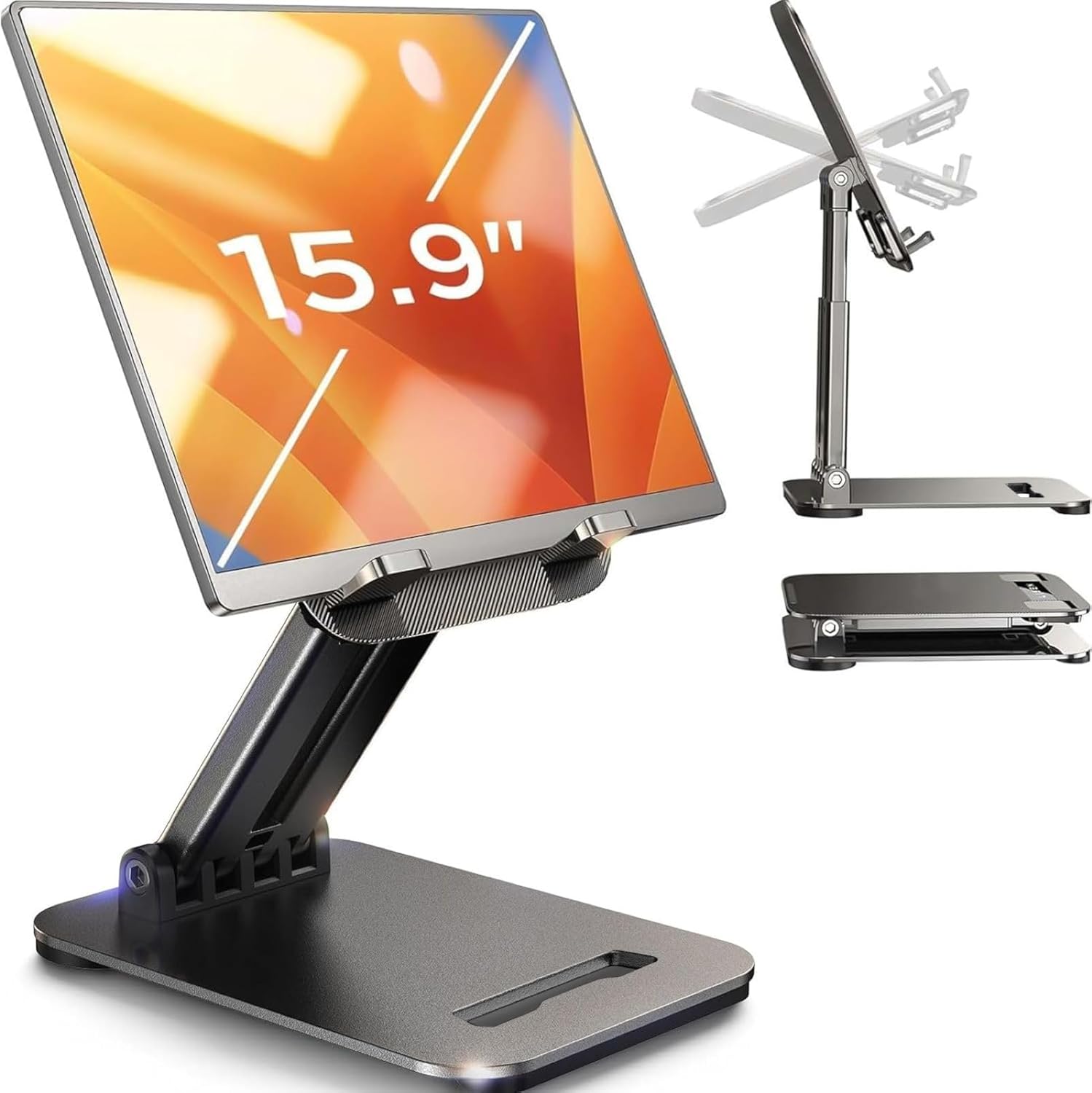 LISEN Tablet Stand foldable black