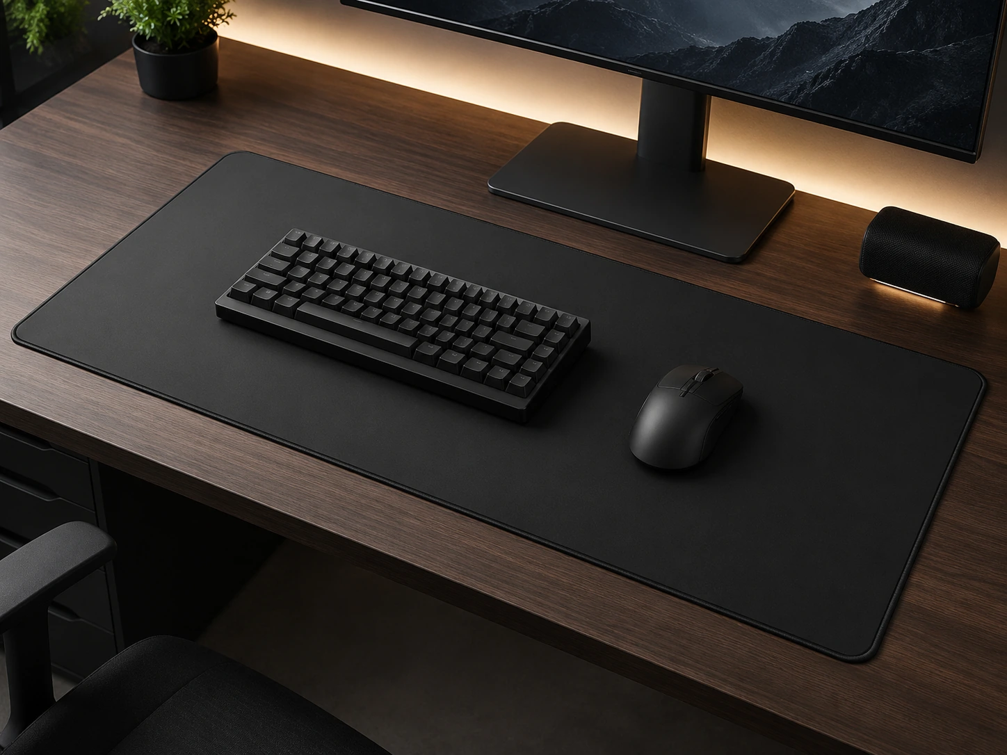 DAWNTREES Felt Desk Mat (35.4 ร 17.3 in)