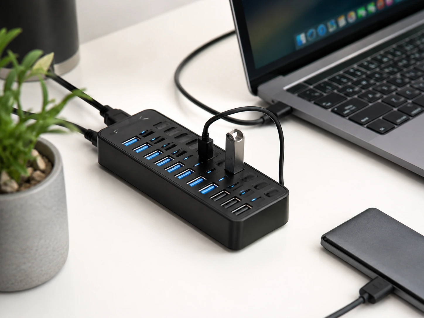 Sabrent 10-Port USB 3.0 Hub